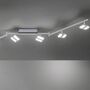 LED Deckenleuchte 6-flammig Eisen Kunststoff Silber 4