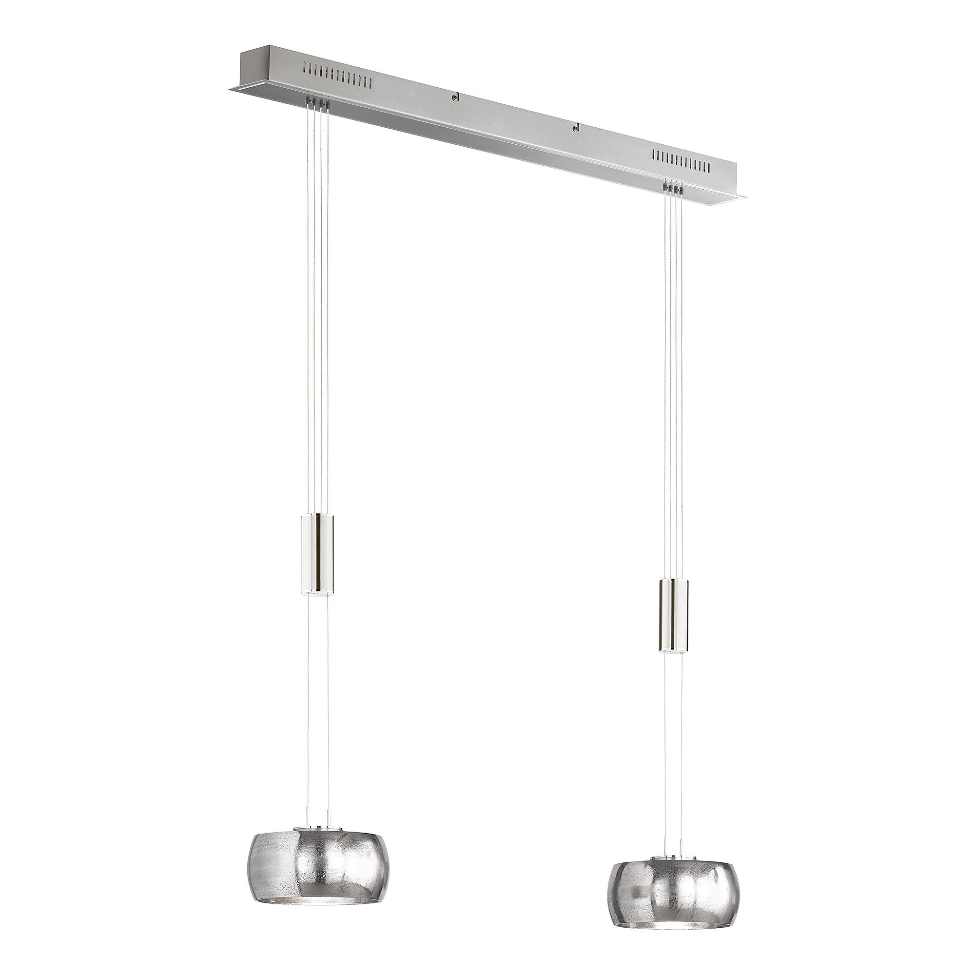 LED-Pendelleuchte Colette Eisen Chrom 1