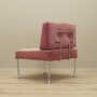 Vintage armchair velvet metal pink 1960s 5