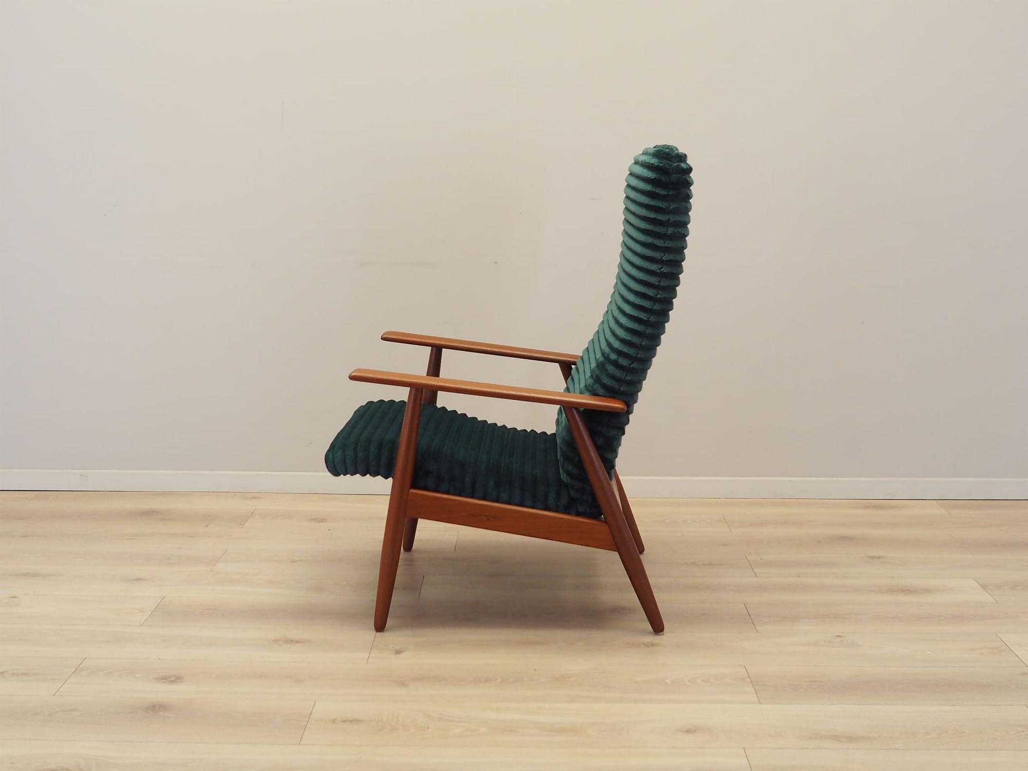 Armchair with armrests Velvet Green 1970s 3