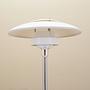 Stehlampe Metall Weiß 1970er Jahre 2