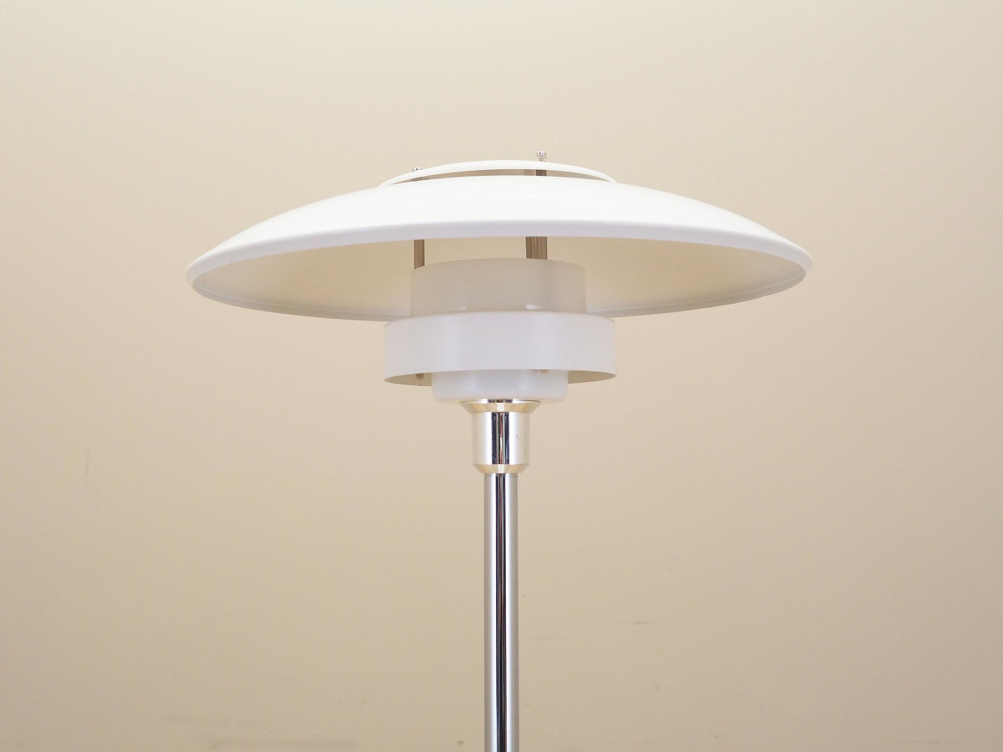 Stehlampe Metall Weiß 1970er Jahre 2