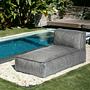 The only German parts of the text are the brand and product name, "Grow Outdoor Chaiselongue Coal 62073".

Here's the translation:

Grow Outdoor Chaise Lounge Coal 62073 1