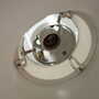 Vintage pendant lamp metal white 1970s 3