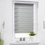 Duo-Rollo Klemmfix Webstoff Grau 80 x 150 cm 3