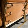 Linkes Récamiere-Sofa in kamelfarbenem Leder 6231 4