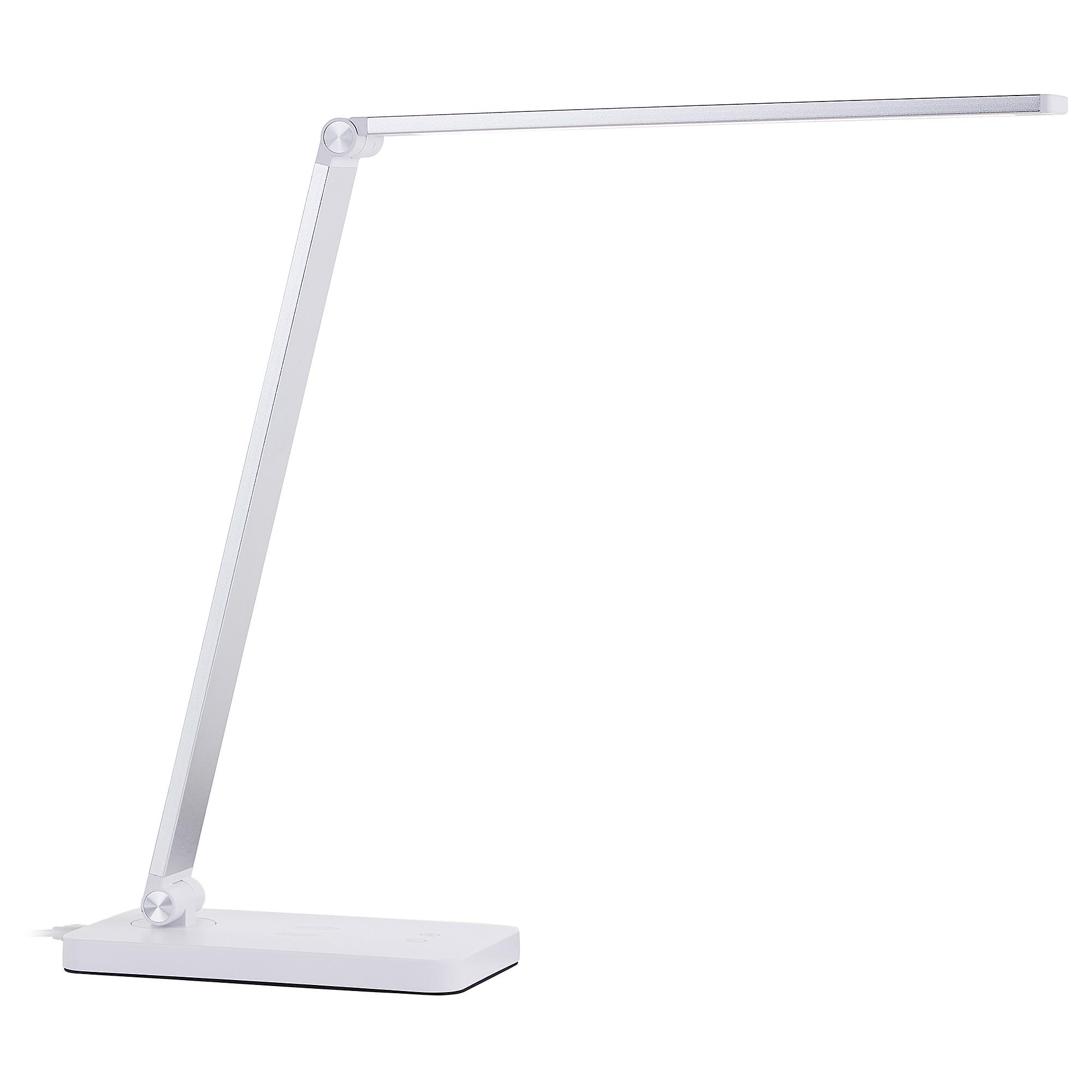 LED-Schreibtischlampe Florence Eisen Kunststoff Weiß 1