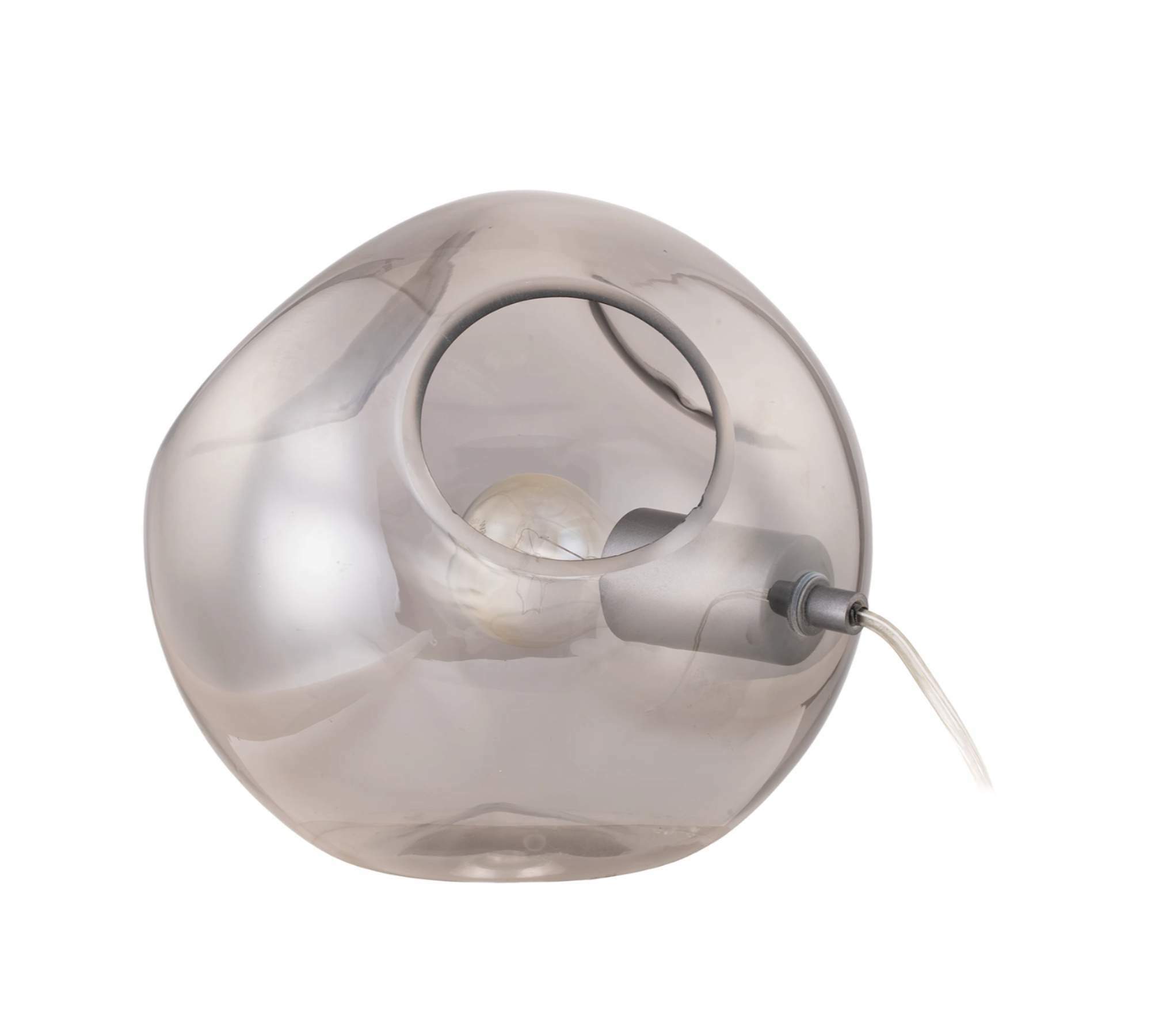 Tischlampe Rauchglas Grau 0