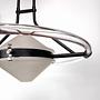 Deckenlampe Milchglas Plexiglas 1980er Jahre 4