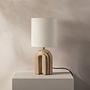 Table lamp Doris Beige 20x20x44cm 1