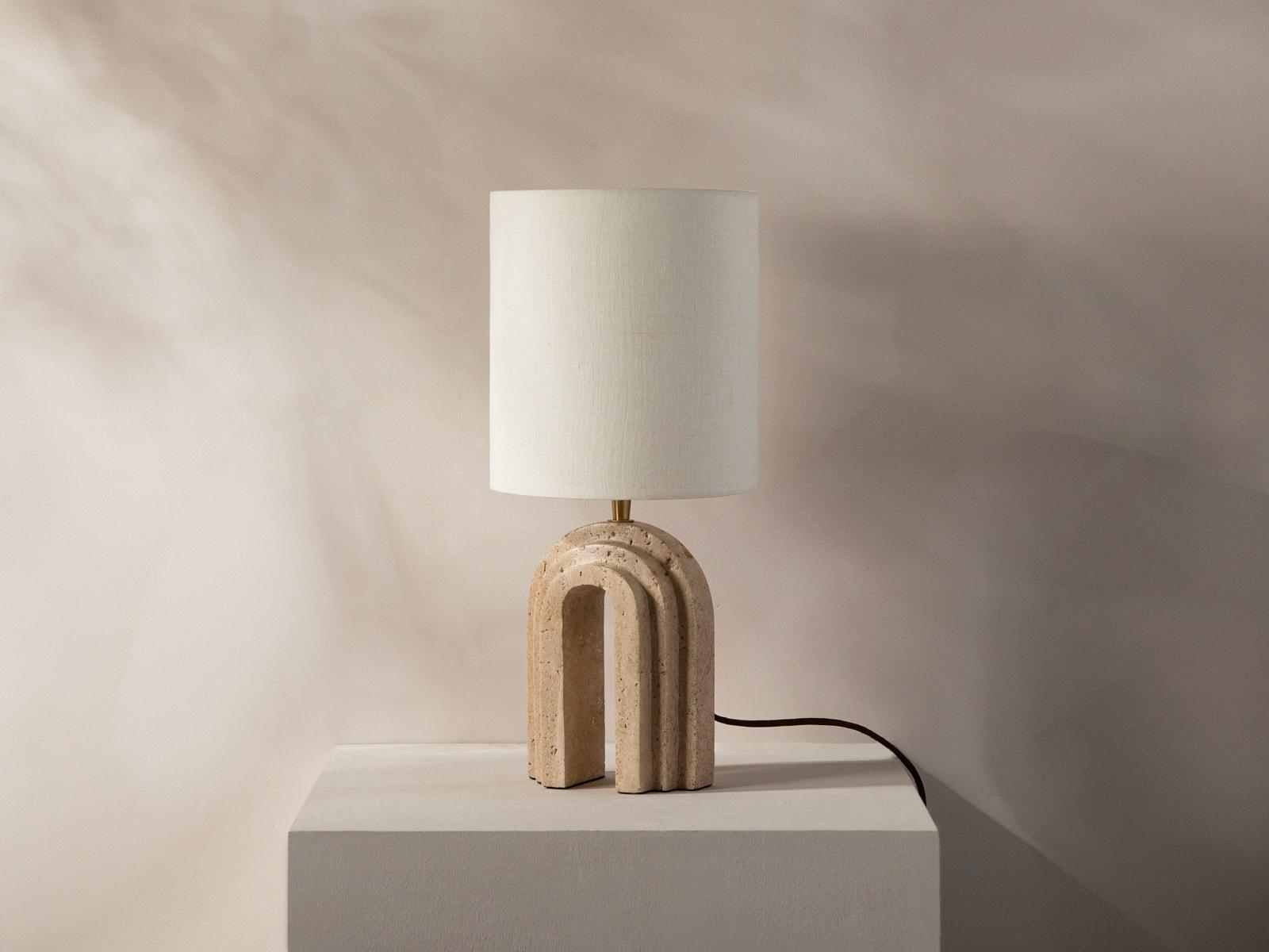Table lamp Doris Beige 20x20x44cm 1