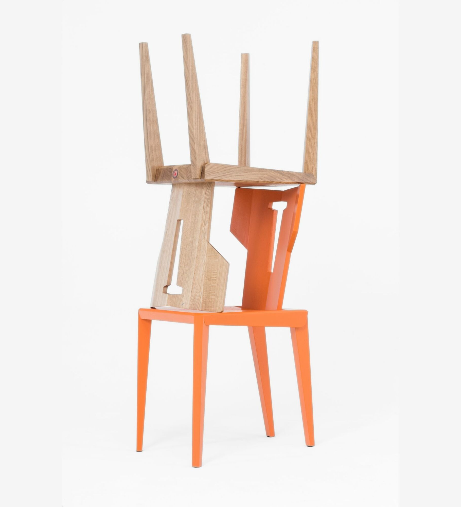 Handmade chair Pegaz Chair Orange 4