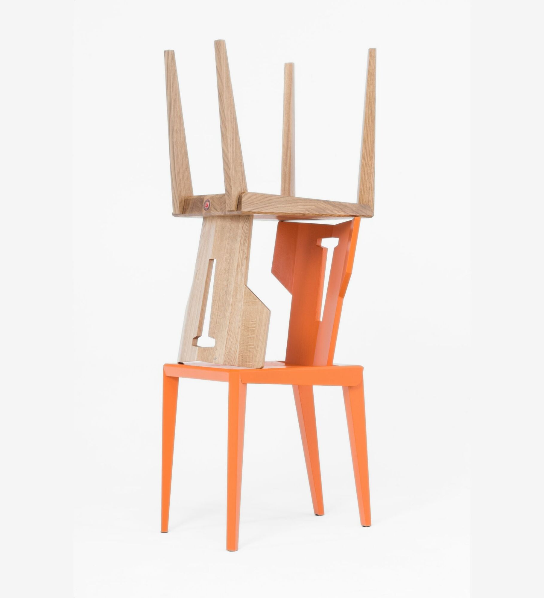 Stuhl aus Handarbeit Pegaz Chair Orange 4