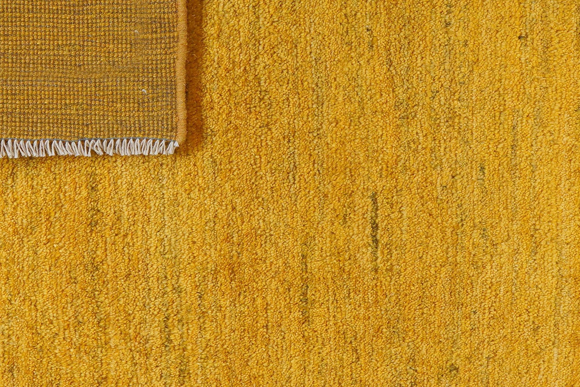 Rizbaf Gabbeh Rug Wool Yellow 5