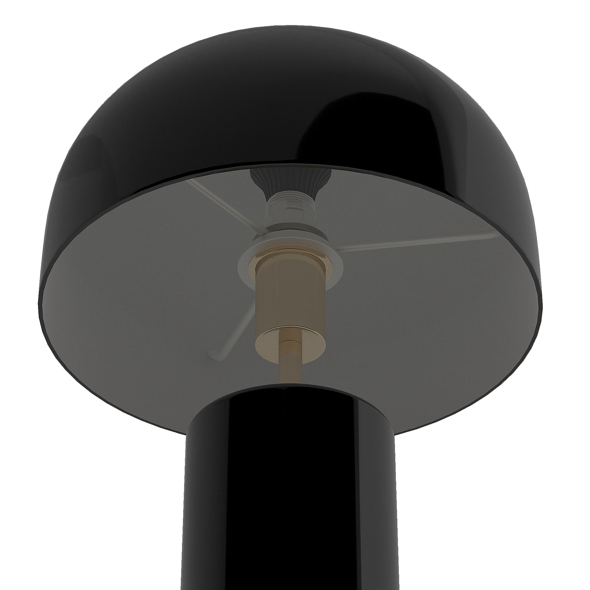 1-Flammig Ylum Tischleuchte Eisen Schwarz 2