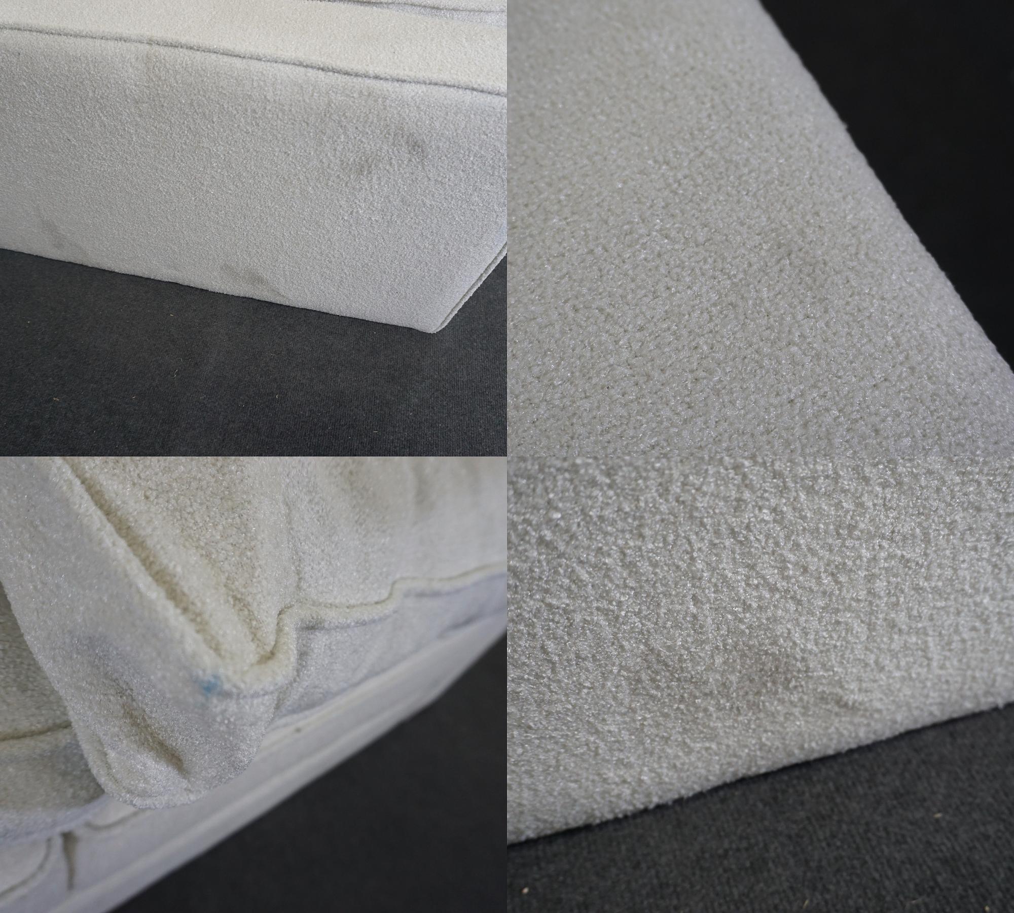 Lima Sofa 3-Sitzer Creme mit goldenen Beinen 7