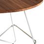 District Chrom Metall und Elm Holz Tisch
 7