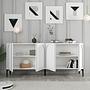 Lyon 79 Console Wood Veneer White Black 2