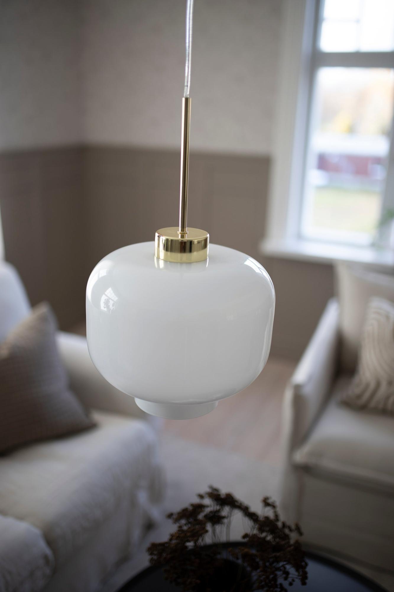 Ritz Pendant Light White Ø 25cm 1