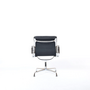Vitra Eames EA208 Soft Pad Chair Leder Schwarz 3