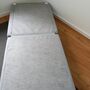 Hocker mit Schlaffunktion Wolle Holz Grau 5
