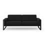 Frame Sofa 3-Sitzer Textil Schwarz 2