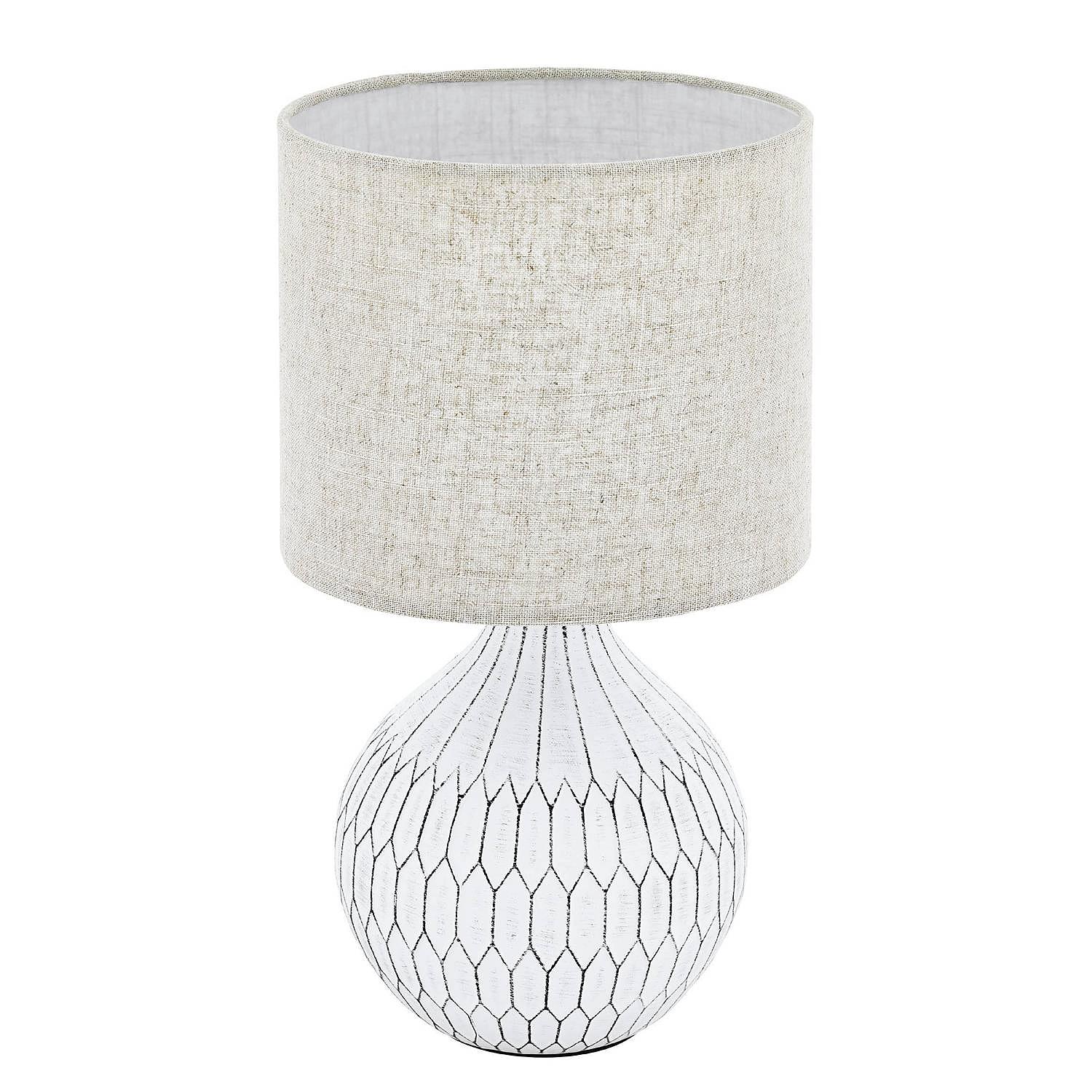 Bellariva 3 Table lamp Linen Ceramic 0
