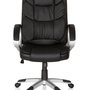 Office chair Faux leather Black 1