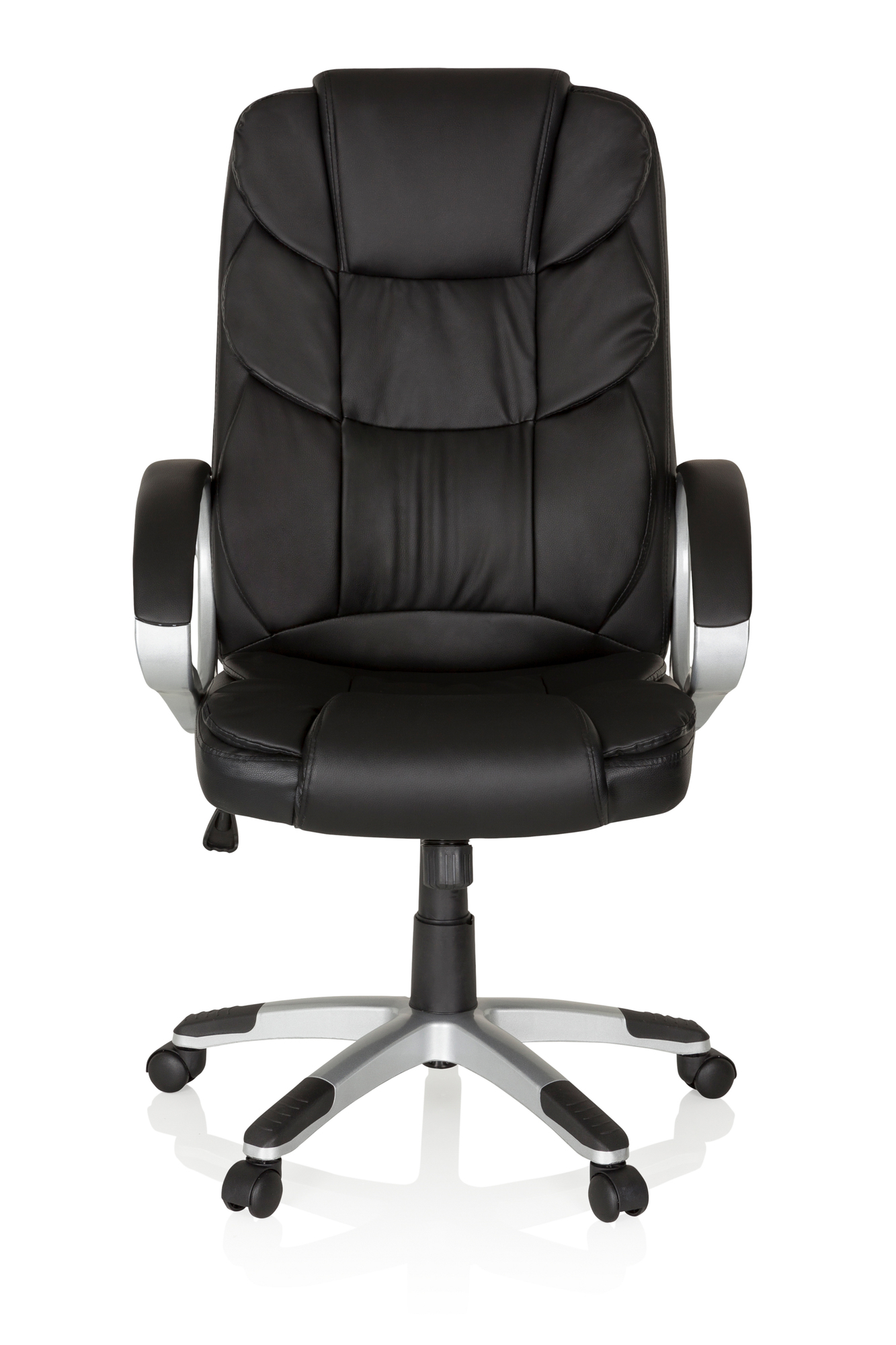 Office chair Faux leather Black 1