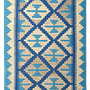 Kilim Gashgai Teppich Blau 0