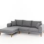 Seren Sofa Récamiere Links Grau 6