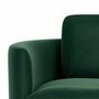 Elinor 3-Sitzer Sofa Velour Lux Dark Green 5