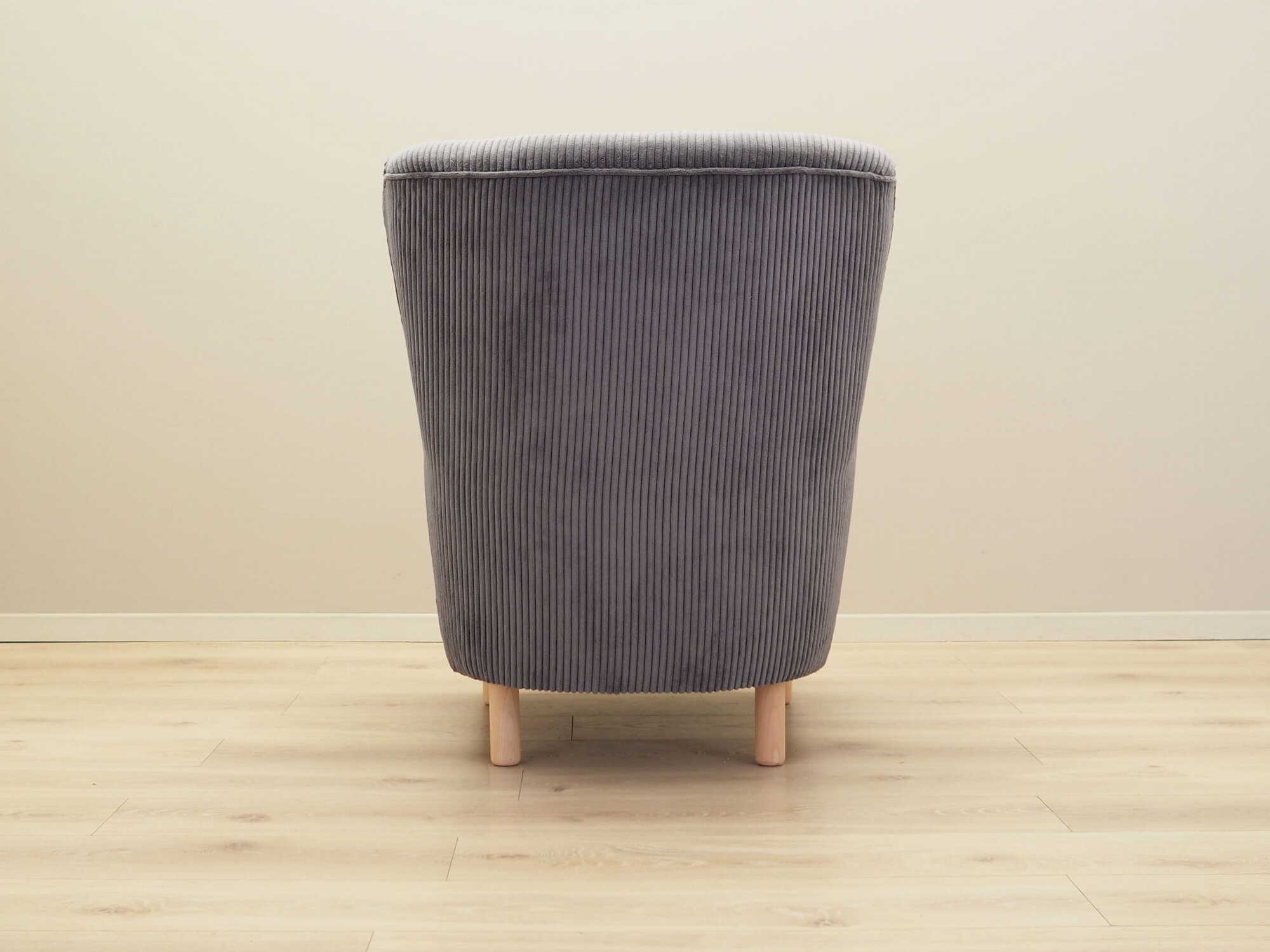 Armchair Velvet Wood Grey 5