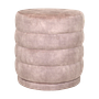Runder Ringe Fußhocker Pink 1