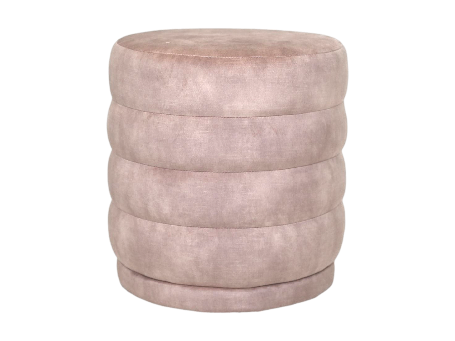 Runder Ringe Fußhocker Pink 1