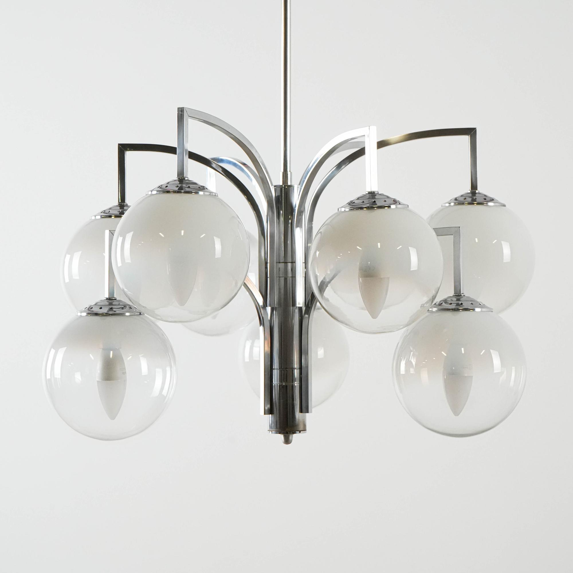 Kronleuchter Muranoglas 1970er Jahre 1