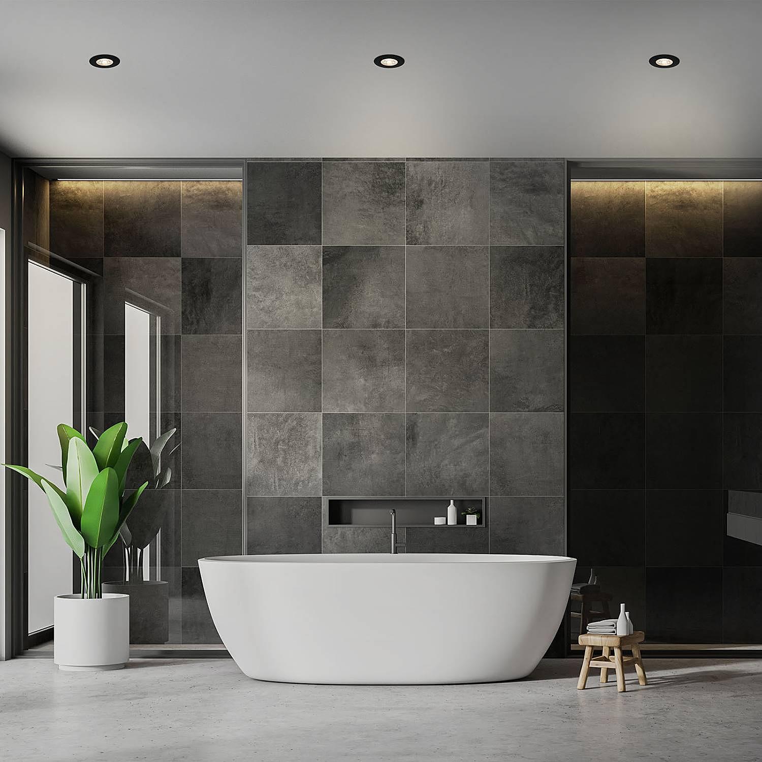 Kulana II LED recessed light set of 3 3-lamp Nylon Black 3