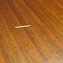 Vintage Tisch Halbrund Teakholz Metall Braun 1970er Jahre 14