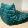Togo armchair velvet petrol 6