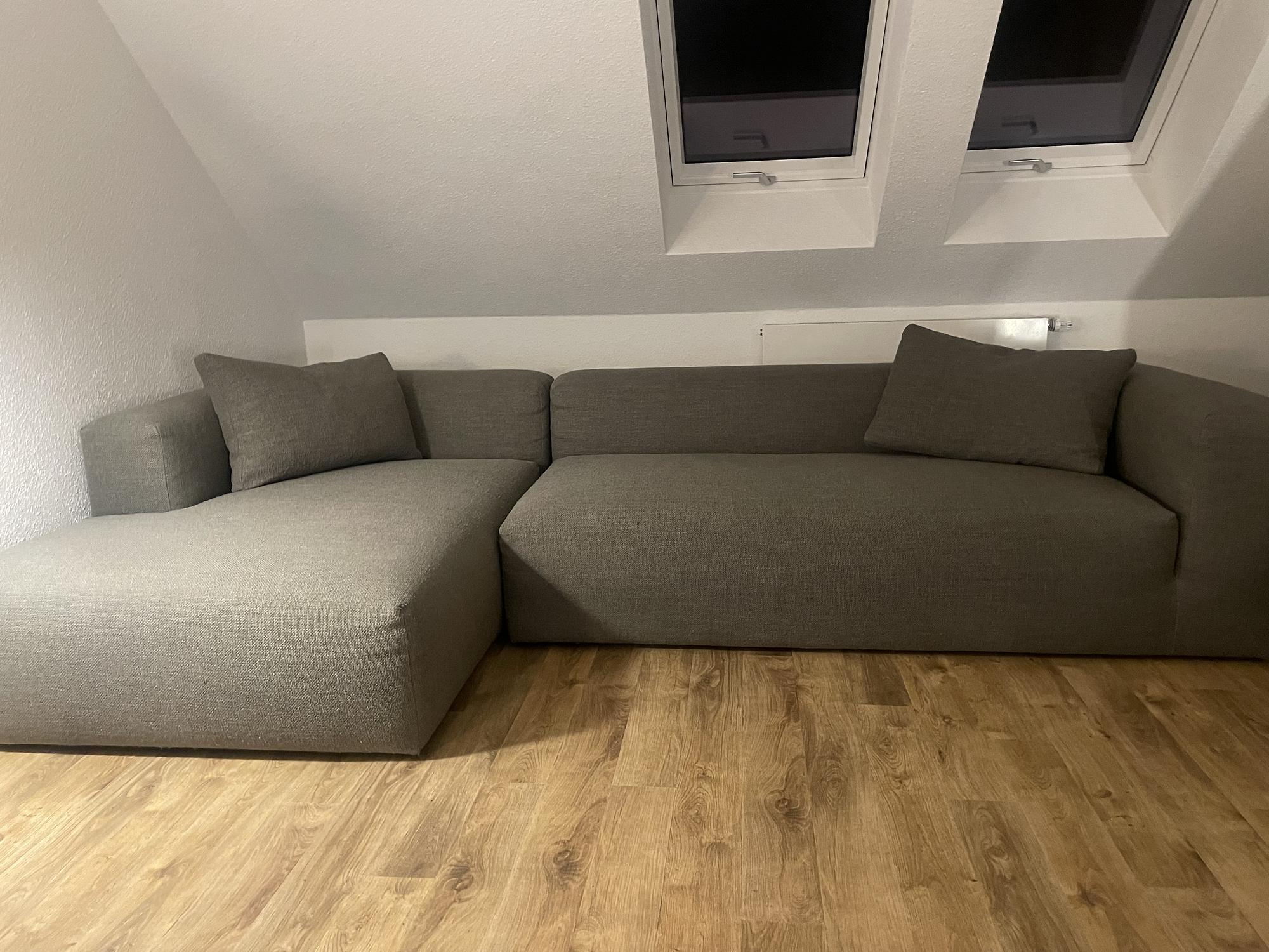 Kornum Ecksofa + Lounger 2,5-Sitzer, Récamiere Links Grau 1