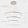 Ring-shaped LED pendant lamp OUREA White 4