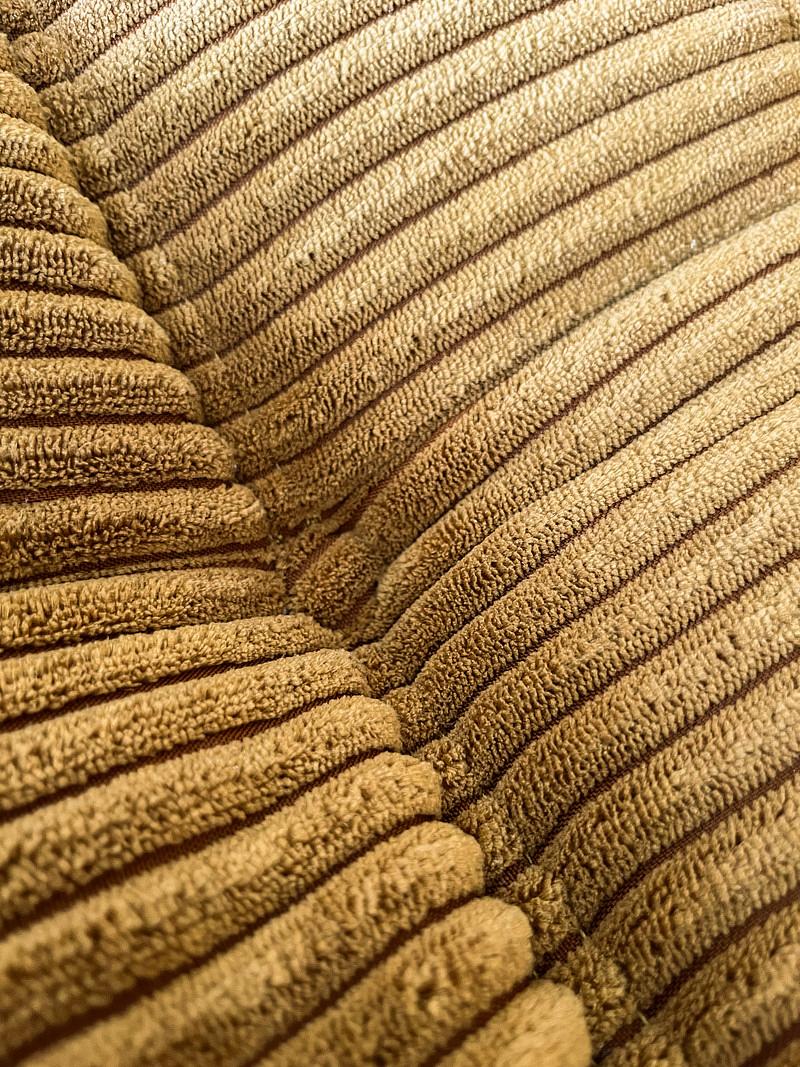 Togo Ecksofa Cord Sandbraun 6