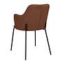 BECOLLA Armchair Set of 2 Rust Brown 3