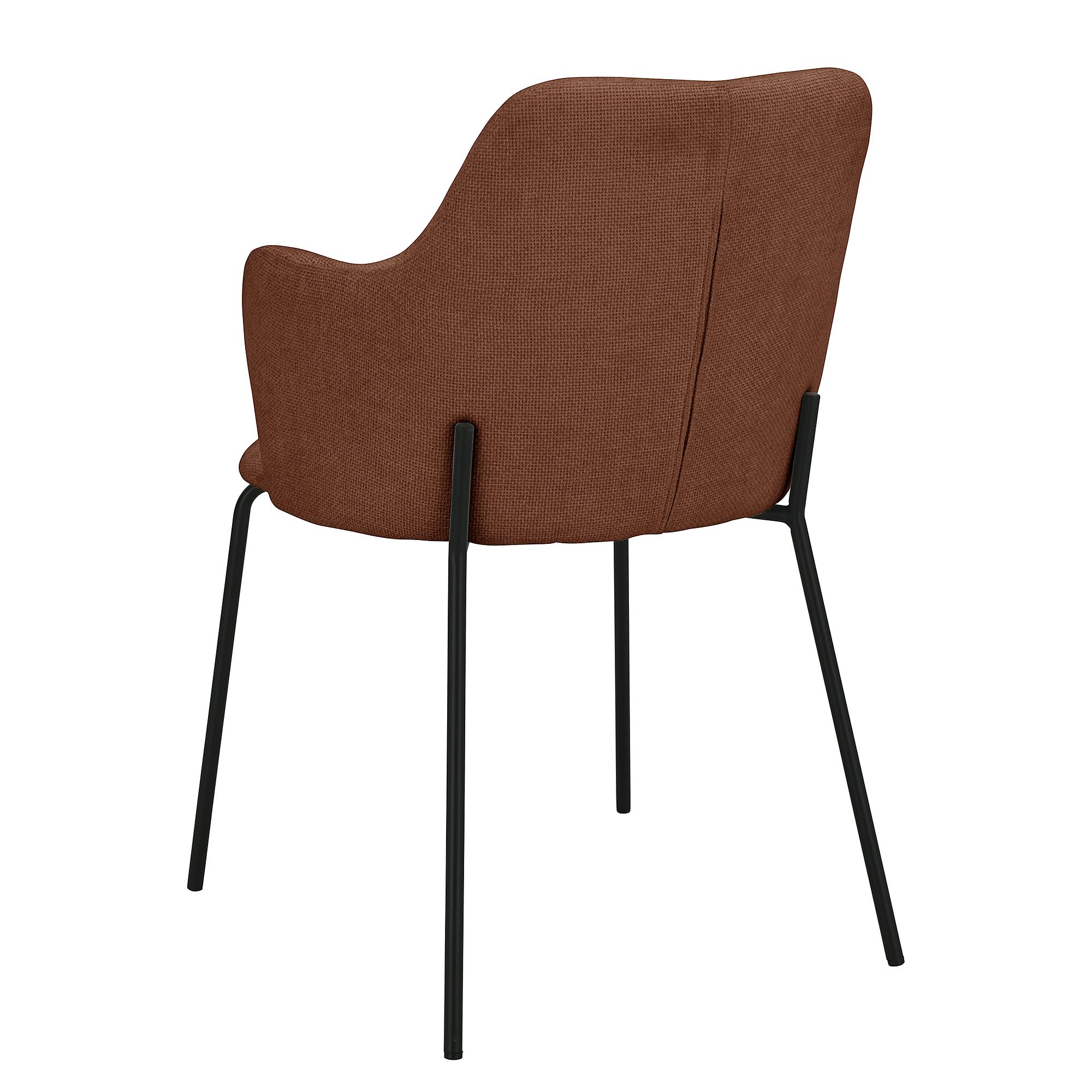 BECOLLA Armchair Set of 2 Rust Brown 3