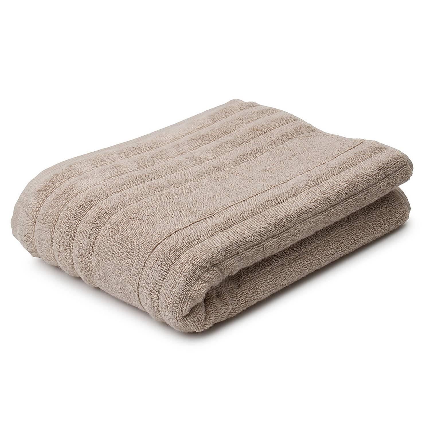 Mailand Duschtuch Bamboo Baumwolle Taupe 70x140cm 1