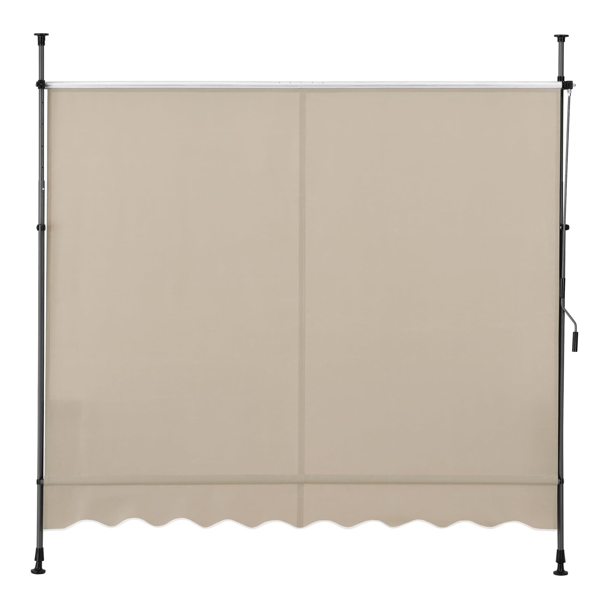 Klemmmarkise ohne Bohren Beige 5