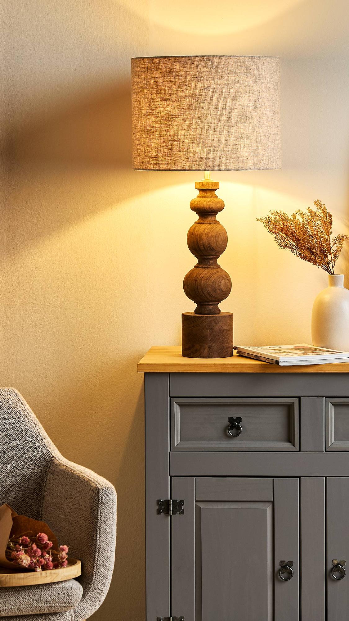 Tana Lampshade Linen Viscose Iron ⌀40cm 3