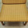 Armchair Teak wood Textile Yellow 1970s 9