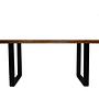 Melbourne Esstisch Mangoholz Metall Braun 0