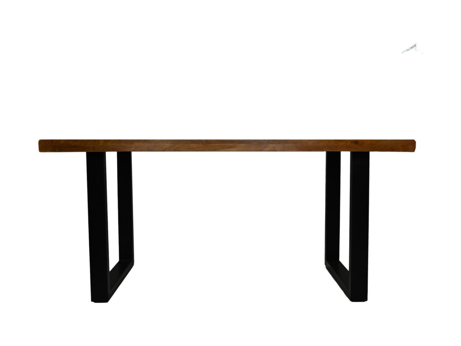 Melbourne Esstisch Mangoholz Metall Braun 0
